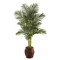 5.5'Golden Cane Artificial Palm Tree in Decorative Planter