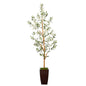 5.5'Olive Artificial Tree in Bronze Metal Planter