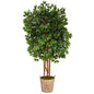 5.5'Super Deluxe Ficus Artificial Tree in Decorative Planter