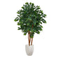 57" Sakaki Artificial Tree in White Planter
