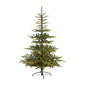 6'Layered Washington Spruce Artificial Christmas Tree with 350 Clear LED Lights and 705 Bendable Branches