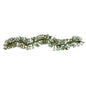 6' North Carolina Pine Artificial Christmas Garland with 30 Warm White LED Lights and Pinecones