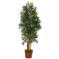 6'Phoenix Artificial Palm Tree in Wicker Planter