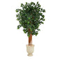 6'Sakaki Artificial Tree with 1470 Bendable Branches in Decorative Urn