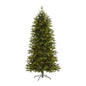 7'Belgium Fir “Natural Look" Artificial Christmas Tree with 500 Clear LED Lights