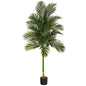 7'Single Stalk Golden Cane Artificial Palm Tree