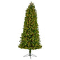 7'Slim Virginia Spruce Artificial Christmas Tree with 500 Warm White (Multifunction) LED Lights with Instant Connect Technology and 1048 Bendable Branches