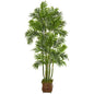 70" Areca Palm Artificial Tree in Metal Planter