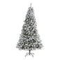 8' Flocked West Virginia Fir Artificial Christmas Tree