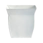 8" Fluted Metal Square Planter