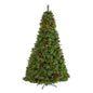 8'Montana Mixed Pine Artificial Christmas Tree with Pine Cones, Berries and 700 Clear LED Lights