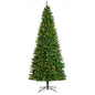 9'Green Valley Fir Artificial Christmas Tree with 800 Clear LED Lights and 2093 Bendable Branches