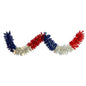 9'Red, White and Blue “Americana" Artificial Garland with 50 Warm LED Lights