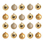 Holiday Christmas 20 Count 3" Shatterproof Ornament Set with Re-Useable Storage Container