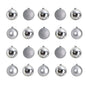 Holiday Christmas 20 Count 3" Shatterproof Ornament Set with Re-Useable Storage Container