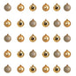 Holiday Christmas 30 Count 2.5" Shatterproof Ornament Set with Re-Useable Storage Container