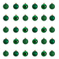 Holiday Christmas 30 Count 2.5" Shatterproof Ornament Set with Re-Useable Storage Container