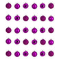 Holiday Christmas 30 Count 2.5" Shatterproof Ornament Set with Re-Useable Storage Container