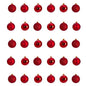 Holiday Christmas 30 Count 2.5" Shatterproof Ornament Set with Re-Useable Storage Container