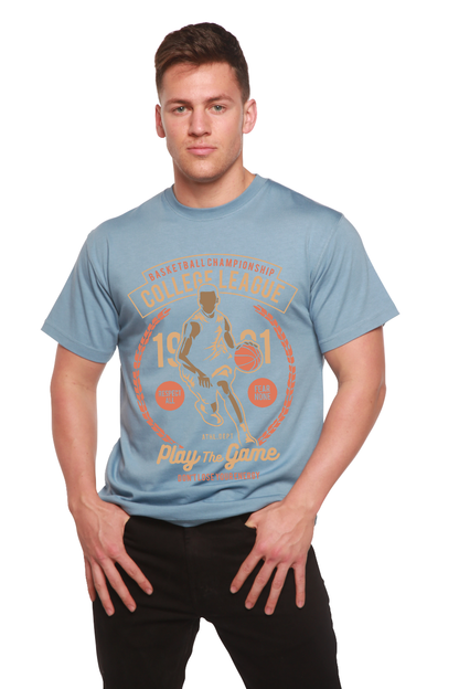 College League Men's Bamboo Viscose/Organic Cotton Short Sleeve Graphic T-Shirt