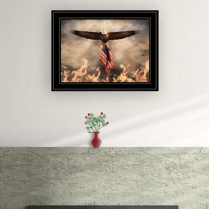 "Blaze of Glory" Framed Wall Art by Lori Deiter | Bold Nature Print, Black Frame