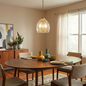 Pendant Chain Hanging Light – Satin Brass Finish & Clear Glass Shade | Modern Chic Ceiling Light