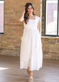 Eleanor White A-line Maxi Dress - FINAL SALE