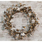 Cotton Wreath w/Shells 20"