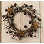 Burgundy Berry Ring w/Stars 3.5"  (Pack of 4)
