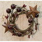 Burgundy Berry Ring w/Stars 1.5" (Pack of 4)