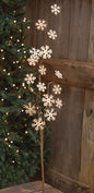 Glitter Vintage Snowflake Spray 24" (Pack of 4)