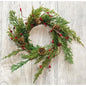 Evergreen Pine w/Red Pips Ring 3.5"  (Pack of 4)