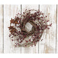 Burgundy Pip & Star Twig Wreath 10" (Pack of 4)