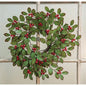 Holly & Berry Candle Ring 4.5"/15"