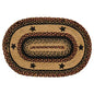 Blackberry Star Oval Rug 3x5