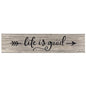 Life Is Good 3.5"x16" Engraved Sign White w/Black Stain (Pack of 2)