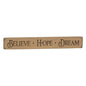 Believe Hope Dream Engraved Block 12" (Pack of 4)