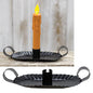Black Oval Taper Holder (Pack of 4)