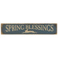 Spring Blessings Sign Blue  (Pack of 4)