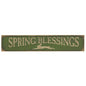 Spring Blessings Sign Green (Pack of 2)