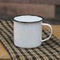 Black Rim Enamel Soup Mug  (Pack of 4)