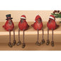 Resin Cardinal Sitter 4 Asstd. (Pack of 4)