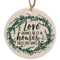 Love Grows Best Ceramic Ornament  (Pack of 4)