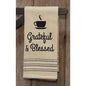 Grateful & Blessed Dish Towel 20x28 (Pack of 4)