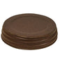 Rust & Black Finish Wide Jar Lid 3.5"  (Pack of 4)
