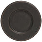 6" Black Weathered Plate w/ Rim  (Pack of 4)
