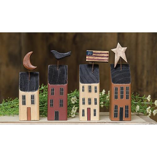 4/Set Little Houses