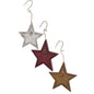 Wood Star Ornament 3 Asstd.  (Pack of 4)