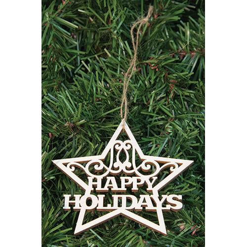 *24/Box Happy Holidays Star Orns