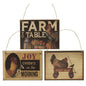 Farm to Table Ornament 3 Asstd.  (Pack of 4)